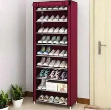 Cipelarnik platneni ormar za obuću sa 9 polica - Bordo Ovaj praktični na lalafo.rs Cipelarnik platneni ormar za obuću sa 9 polica - Bordo Ovaj praktični