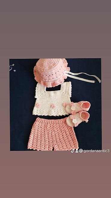 Ručno heklana i pletena odeća za bebe i malu decu – unikatni kompleti na lalafo.rs — 4 Ručno heklana i pletena odeća za bebe i malu decu – unikatni kompleti — 4