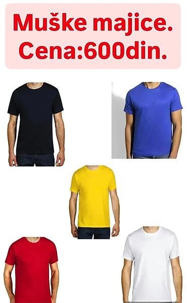 Muske majice okuglinima u svim bojama na lalafo.rs — 1 Muske majice okuglinima u svim bojama — 1