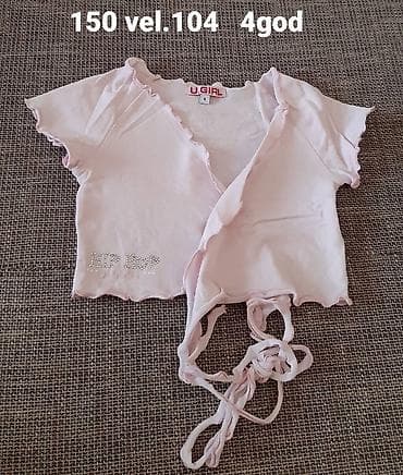 Ovaj dečiji roze top na preklop marke U.GIRL, veličine 104 (za uzrast na lalafo.rs — 1 Ovaj dečiji roze top na preklop marke U.GIRL, veličine 104 (za uzrast — 1