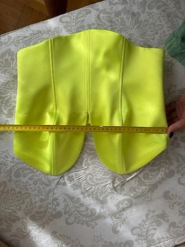 Neon žuti korset MONA - Model: bustier/korset top sa izraženim na lalafo.rs — 2 Neon žuti korset MONA - Model: bustier/korset top sa izraženim — 2