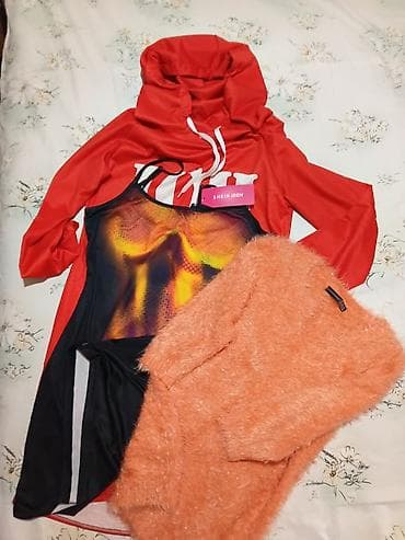 Komplet ženske garderobe – 3 komada 1) Dukserica-haljina sa na lalafo.rs Komplet ženske garderobe – 3 komada 1) Dukserica-haljina sa