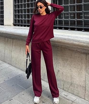 Komplet bluza i pantaline sirkaste sa stepom po celoj duzini nogavica na lalafo.rs — 1 Komplet bluza i pantaline sirkaste sa stepom po celoj duzini nogavica — 1