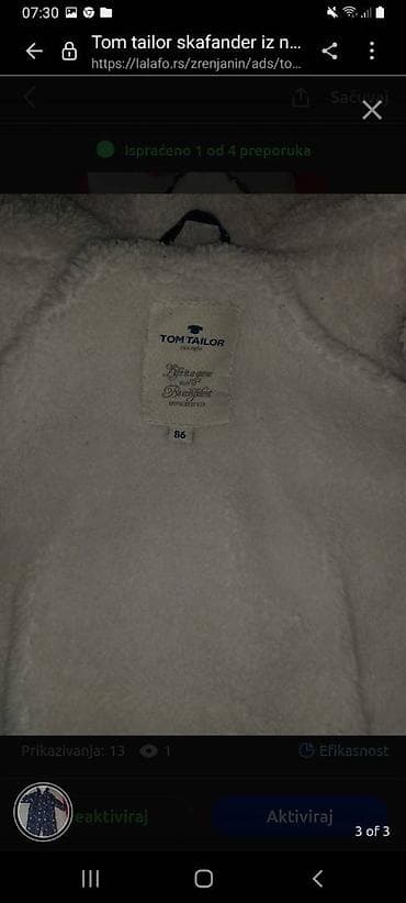 Tom tailor skafander dosta placen na lalafo.rs — 3 Tom tailor skafander dosta placen — 3