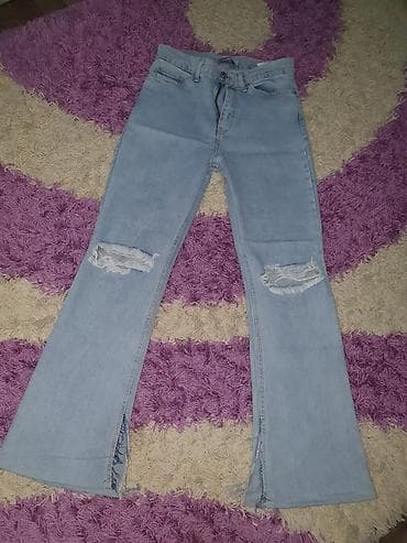 Ženske farmerke – svetloplavi denims - Model: široke nogavice sa na lalafo.rs — 1 Ženske farmerke – svetloplavi denims - Model: široke nogavice sa — 1