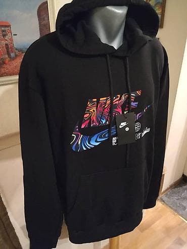 Novi muski markirani duks sa kapuljacom Nike Crni 2XL. Turski. Odlican na lalafo.rs — 3 Novi muski markirani duks sa kapuljacom Nike Crni 2XL. Turski. Odlican — 3