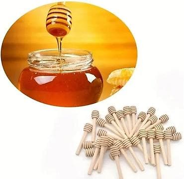 cepaci za drva: Drvene kašikice za med – mini “honey dipper” štapići - Materijal na lalafo.rs — 6 cepaci za drva: Drvene kašikice za med – mini “honey dipper” štapići - Materijal — 6