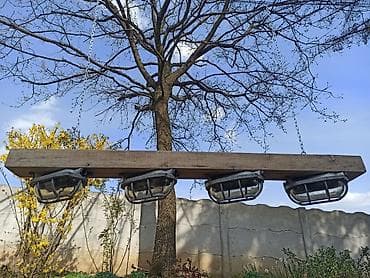 madagaskarska palma cena: Rustik luster - viseća greda sa četiri originalne brodske lampe. U at lalafo.rs — 2 madagaskarska palma cena: Rustik luster - viseća greda sa četiri originalne brodske lampe. U — 2