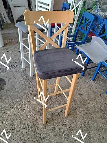 Barska stolica od punog drveta sa naslonom u “X” dizajnu. Sunđer 5cm - na lalafo.rs Barska stolica od punog drveta sa naslonom u “X” dizajnu. Sunđer 5cm -