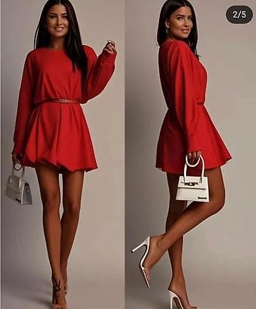 L, bоја - Crvena, Koktel, klub, Dugih rukava na lalafo.rs L, bоја - Crvena, Koktel, klub, Dugih rukava