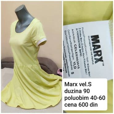 Ženska haljina MARX – model “Smile” ORGANIC - Boja: svetložuta na lalafo.rs Ženska haljina MARX – model “Smile” ORGANIC - Boja: svetložuta