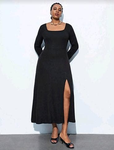 🖤 Elegantna crna midi haljina sa šlicem 🖤 Bezvremenski komad koji na lalafo.rs — 2 🖤 Elegantna crna midi haljina sa šlicem 🖤 Bezvremenski komad koji — 2