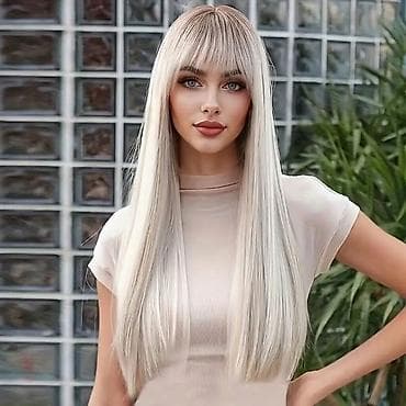 Perika sa šiškama – duge frizure u više boja - Stilovi: ravna ekstra na lalafo.rs — 9 Perika sa šiškama – duge frizure u više boja - Stilovi: ravna ekstra — 9