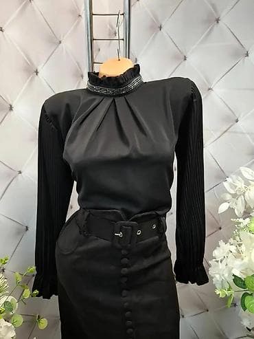 Elegantna ženska bluza sa visokim karner-okragnim okovratnikom na lalafo.rs — 2 Elegantna ženska bluza sa visokim karner-okragnim okovratnikom — 2