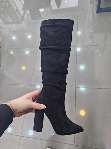 High boots, 38, color - Black at lalafo.rs — 1 High boots, 38, color - Black — 1