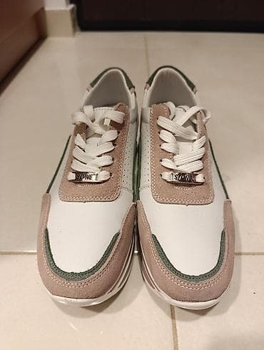 Ženske patike sa platformom - Dizajn: kombinacija bele kože sa na lalafo.rs — 2 Ženske patike sa platformom - Dizajn: kombinacija bele kože sa — 2