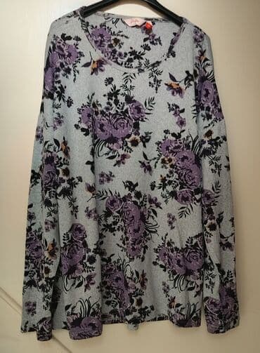 Bluze: XL, Cvetni, bоја - Siva na lalafo.rs Bluze: XL, Cvetni, bоја - Siva