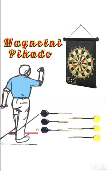 Društvene igre: Pikado sa Magnet Strelicama 38x31 cm 🎯 Pikado sa magnetnim strelicama na lalafo.rs Društvene igre: Pikado sa Magnet Strelicama 38x31 cm 🎯 Pikado sa magnetnim strelicama