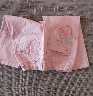 Dečije pantalone – roze, veličina 92 (za oko 2 godine) - Materijal na lalafo.rs — 2 Dečije pantalone – roze, veličina 92 (za oko 2 godine) - Materijal — 2