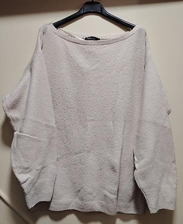 dve suknje po: Ženski oversized džemper/pončo sa šišmiš rukavima. - Boja: svetlo at lalafo.rs — 1 dve suknje po: Ženski oversized džemper/pončo sa šišmiš rukavima. - Boja: svetlo — 1