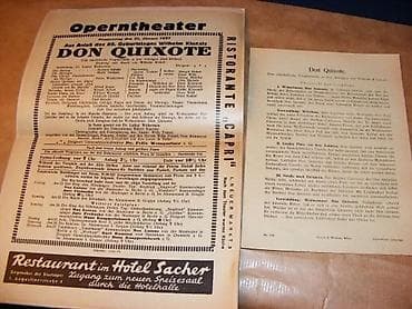 Opern Theater Offizielles Programm Don Quixote 21. janner 1937 na lalafo.rs — 3 Opern Theater Offizielles Programm Don Quixote 21. janner 1937 — 3