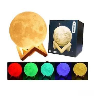 Mesec Lampa 3D sa Postoljem 18cm LED 3D lampa u obliku meseca je na lalafo.rs — 2 Mesec Lampa 3D sa Postoljem 18cm LED 3D lampa u obliku meseca je — 2