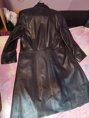 Dugački kožni kaput FERI – crni - Materijal: prirodna meka koža na lalafo.rs — 5 Dugački kožni kaput FERI – crni - Materijal: prirodna meka koža — 5