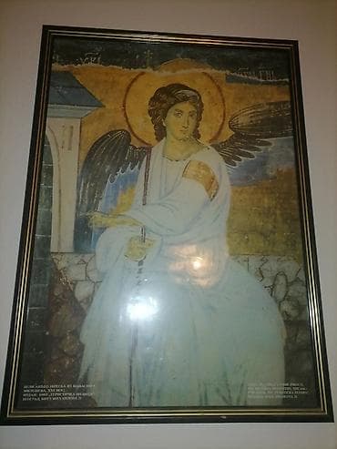 Uramljeni poster/fotoreprodukcija freske “Beli anđeo” iz manastira na lalafo.rs — 7 Uramljeni poster/fotoreprodukcija freske “Beli anđeo” iz manastira — 7