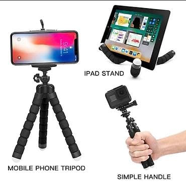 Mini Tripod za mobilni telefon + Držač + Bluetooth Okidac Fleksibilan na lalafo.rs — 9 Mini Tripod za mobilni telefon + Držač + Bluetooth Okidac Fleksibilan — 9