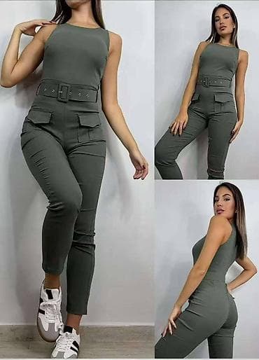 Ženski kombinezon bez rukava sa pojasom - Moderan, pripijeni kroj sa na lalafo.rs Ženski kombinezon bez rukava sa pojasom - Moderan, pripijeni kroj sa