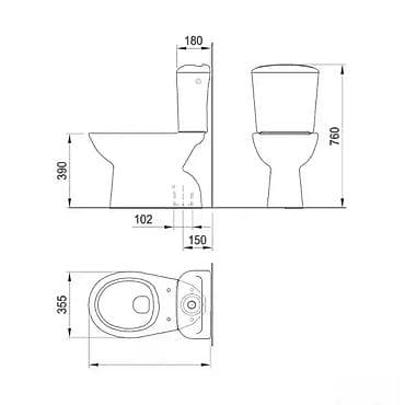 Fayans Canto Classic monoblok simplon Odvod u podUdaljenost odvoda od na lalafo.rs — 2 Fayans Canto Classic monoblok simplon Odvod u podUdaljenost odvoda od — 2