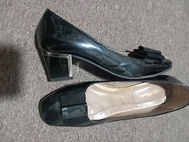 Ženske salonke od prirodne kože, lak crne boje. - Gornjište: lakirana na lalafo.rs — 4 Ženske salonke od prirodne kože, lak crne boje. - Gornjište: lakirana — 4