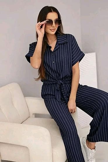 Personal Items: Ženski dvodelni set sa prugama – košulja i široke pantalone - Kroj at lalafo.rs — 5 Personal Items: Ženski dvodelni set sa prugama – košulja i široke pantalone - Kroj — 5