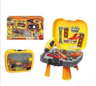 Dečije radionice i alati: Dečija radionica -dečiji alat za igranje 4 u 1. dečija radionica na lalafo.rs — 1 Dečije radionice i alati: Dečija radionica -dečiji alat za igranje 4 u 1. dečija radionica — 1