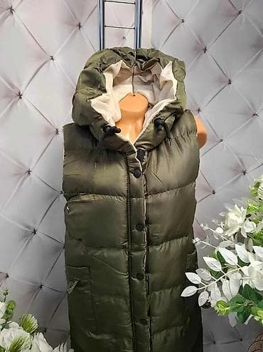 Dugi zimski ženski prsluk sa kapuljačom - Model: dugačak, prošiven na lalafo.rs — 3 Dugi zimski ženski prsluk sa kapuljačom - Model: dugačak, prošiven — 3