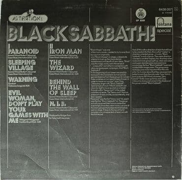 Vinyl records: Black Sabbath vinil LP „Attention“ Godina izdanja – 1972 Kataloški at lalafo.rs — 2 Vinyl records: Black Sabbath vinil LP „Attention“ Godina izdanja – 1972 Kataloški — 2