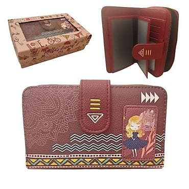 Dečiji/ženski novčanik sa ilustracijom – bordo - Materijal: veštačka na lalafo.rs Dečiji/ženski novčanik sa ilustracijom – bordo - Materijal: veštačka
