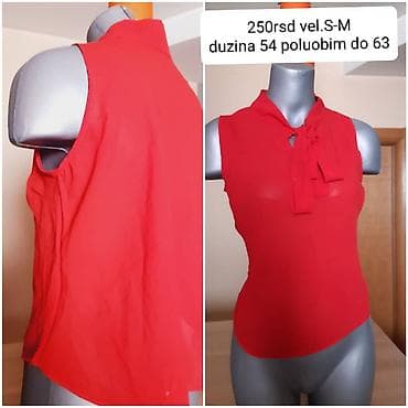Crvena ženska bezrukavna bluza sa mašnom/vezom oko vrata. Detalji: - na lalafo.rs — 1 Crvena ženska bezrukavna bluza sa mašnom/vezom oko vrata. Detalji: - — 1