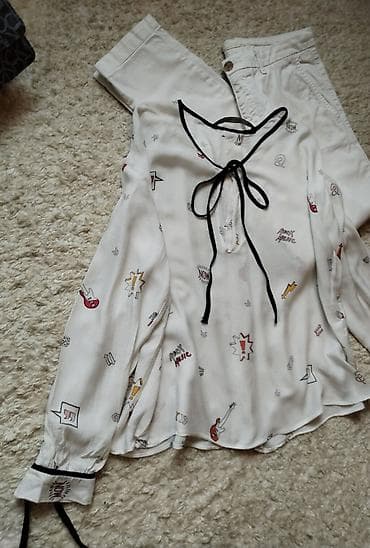 ZARA boho bela košulja sa printom u velicini 40/L. Perfektno stanje ☆ na lalafo.rs — 6 ZARA boho bela košulja sa printom u velicini 40/L. Perfektno stanje ☆ — 6