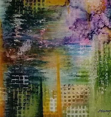 Uramljena umetnička slika na platnu 24x18cm rađena kombinacijom na lalafo.rs — 3 Uramljena umetnička slika na platnu 24x18cm rađena kombinacijom — 3