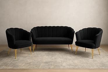 Stilske garniture: Trosed + 2 fotelje – set za dnevnu sobu u art-deco stilu ✨Garnitura na lalafo.rs — 5 Stilske garniture: Trosed + 2 fotelje – set za dnevnu sobu u art-deco stilu ✨Garnitura — 5