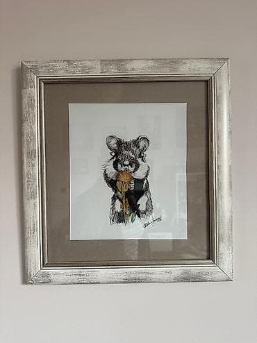 Paintings & Picture frames: Slika - “MIš”
Tehnika: Grafika + osušeni cvet
Ram: Srebrni
Dimenzije at lalafo.rs — 1 Paintings & Picture frames: Slika - “MIš”
Tehnika: Grafika + osušeni cvet
Ram: Srebrni
Dimenzije — 1