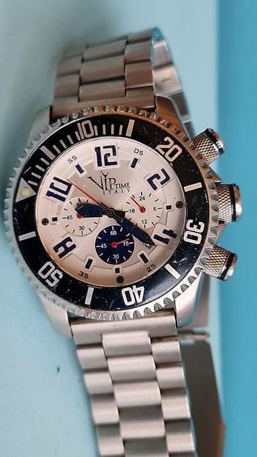 VIP TIME Italy muški hronograf ručni sat - Kućište od nerđajućeg na lalafo.rs — 8 VIP TIME Italy muški hronograf ručni sat - Kućište od nerđajućeg — 8