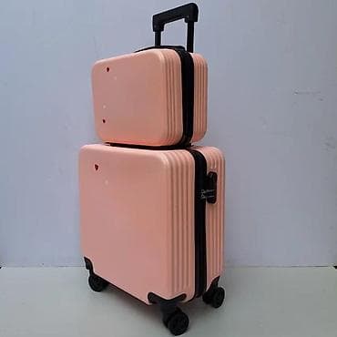 Backpacks, bags and suitcases: Dečiji set putnih kofera u roze boji, sa motivima srca i jednoroga at lalafo.rs — 2 Backpacks, bags and suitcases: Dečiji set putnih kofera u roze boji, sa motivima srca i jednoroga — 2