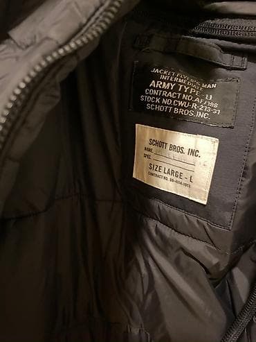 Muška zimska jakna Schott Bros. Inc. – Army Type U (CWU stil) - na lalafo.rs — 3 Muška zimska jakna Schott Bros. Inc. – Army Type U (CWU stil) - — 3