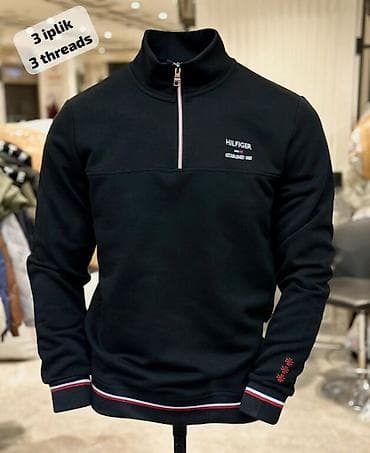 Muški duks sa rajsferšlusom do pola (half-zip), “3 iplik / 3 threads” na lalafo.rs — 8 Muški duks sa rajsferšlusom do pola (half-zip), “3 iplik / 3 threads” — 8