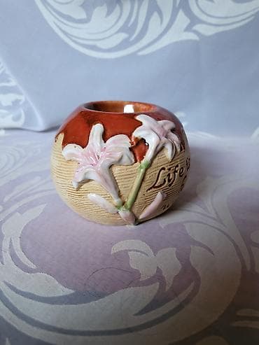 Svecnjak nov rucni rad 80te. Svecnjak za okrugle i visoke svece na lalafo.rs — 1 Svecnjak nov rucni rad 80te. Svecnjak za okrugle i visoke svece — 1