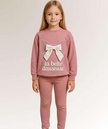 Children's Items: Dečiji komplet trenerke za devojčice – gornji deo i helanke u nežno at lalafo.rs — 1 Children's Items: Dečiji komplet trenerke za devojčice – gornji deo i helanke u nežno — 1