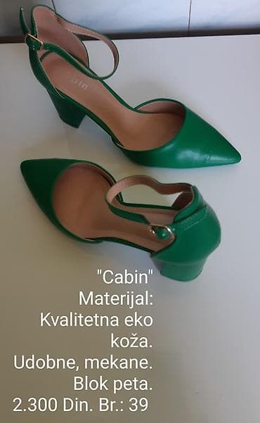Zelene ženske cipele “Cabin” sa kaišićem oko zgloba i špicastim vrhom na lalafo.rs Zelene ženske cipele “Cabin” sa kaišićem oko zgloba i špicastim vrhom