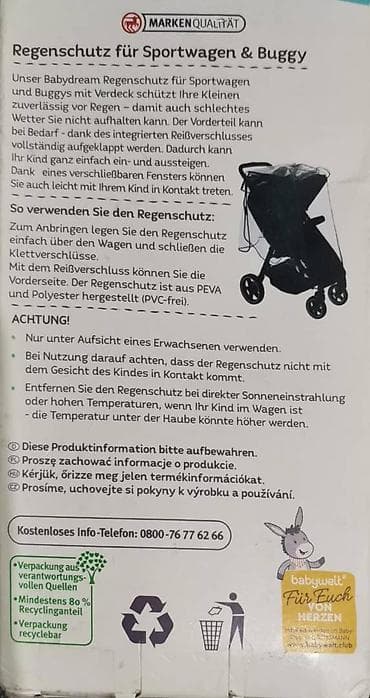 Kišna navlaka Babydream za kolica za bebe Babydream navlaka za kišu na lalafo.rs — 2 Kišna navlaka Babydream za kolica za bebe Babydream navlaka za kišu — 2